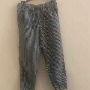 L L Bean Women’s Premium Linen Pull-on Ankle Pants